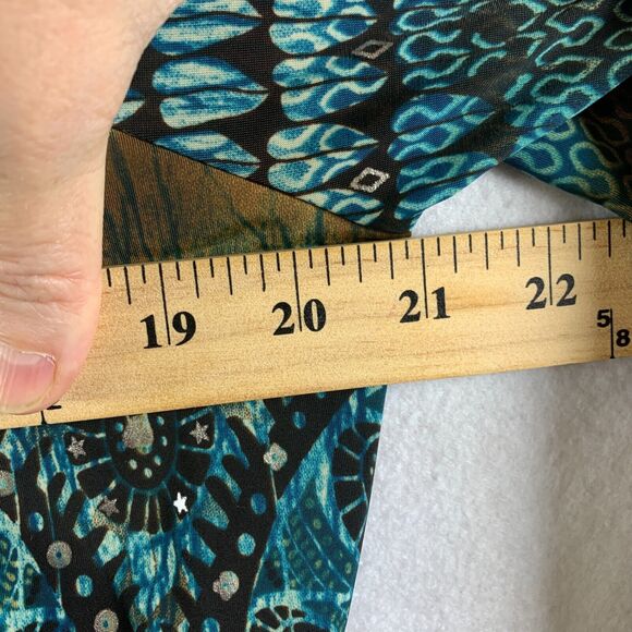 Womens Y2K Babydoll Top Sz XL Fairy Grunge Tiered Ruffle Lace Sequin Boho Office - Picture 7 of 11